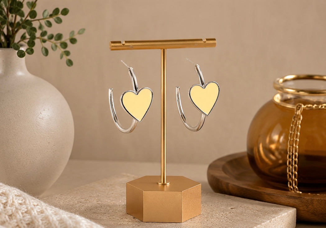 Kiss Up Earrings - Yellow