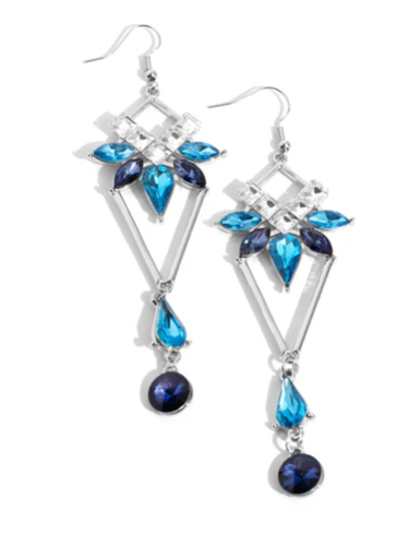 Shoulder-Dusting Shimmer - Blue