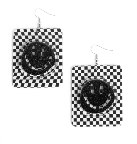 Cheeky Checkerboard - Black