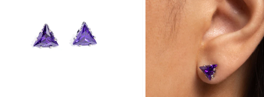 Triangular Twinkle - Purple