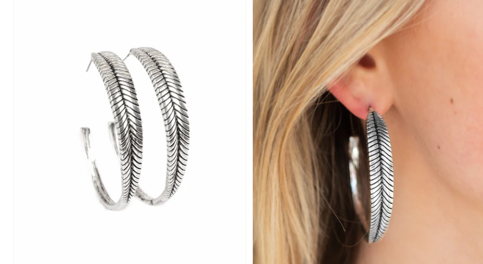 Funky Feathers - Silver