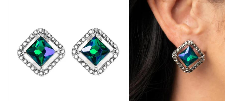 Cosmic Catwalk - Green CLIP ON
