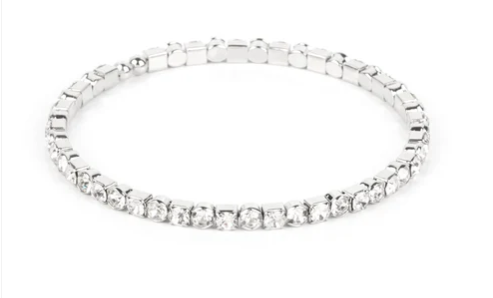 Rhinestone Spell - White