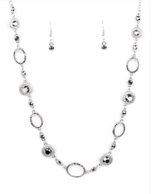 Pushing Your LUXE NECKLACE & BRACELET SET - Silver