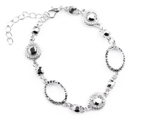 Pushing Your LUXE NECKLACE & BRACELET SET - Silver