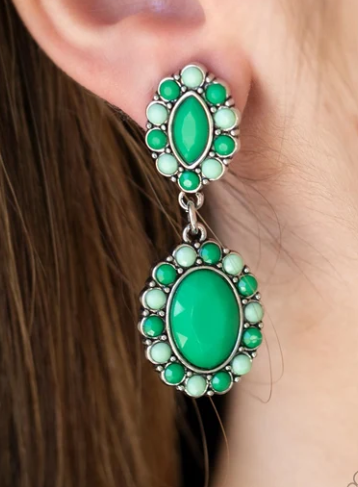 Positively Pampered - Green ♥ Clip-On