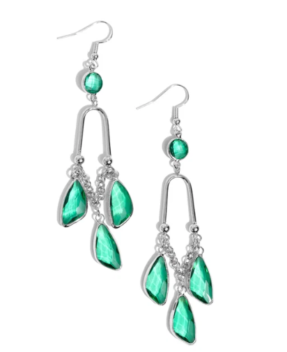 Winged Wardrobe - Green ♥ Earrings