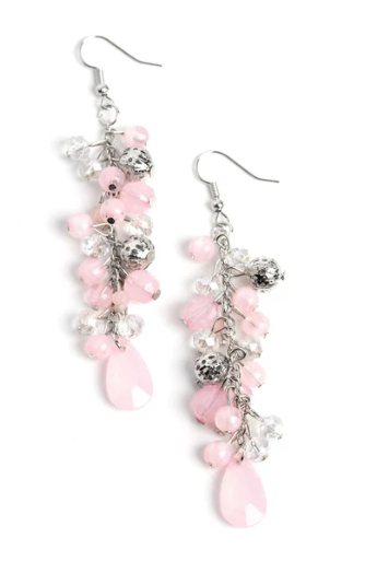 Cheeky Cascade Pink Earring