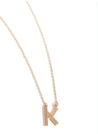 Leave Your Initials - Gold K