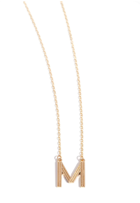 Leave Your Initials - Gold M