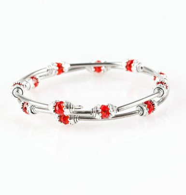 Into Infinity Red COIL BRACELET