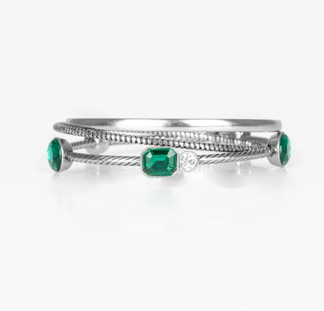 City Slicker Sleek - Green ♥ Bracelet
