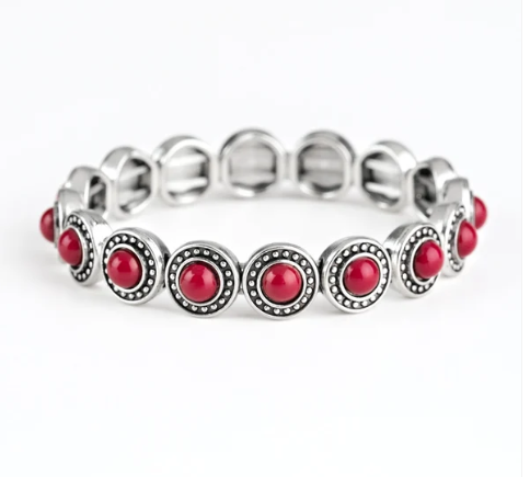 Globetrotter Goals - Red ♥ Bracelet