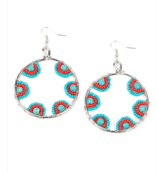 Off The Rim - Blue ♥ Earrings
