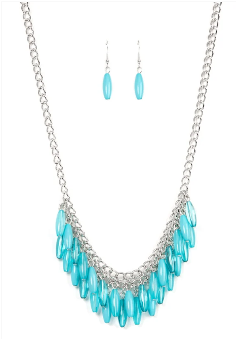 Beach House Hustle - Blue ♥ Necklace