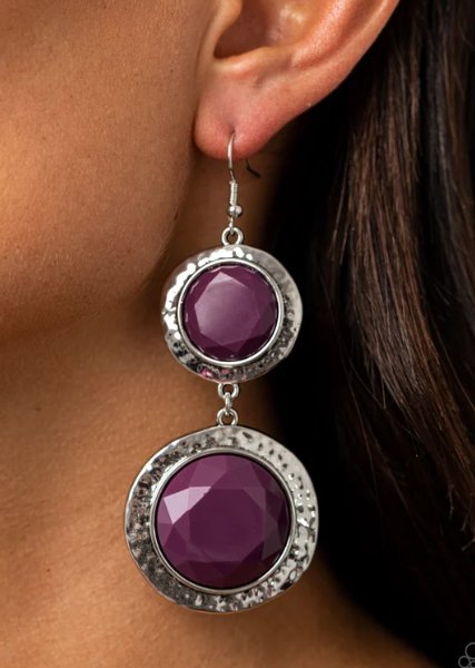 Thrift Shop Stop - Purple ♥ Earrings