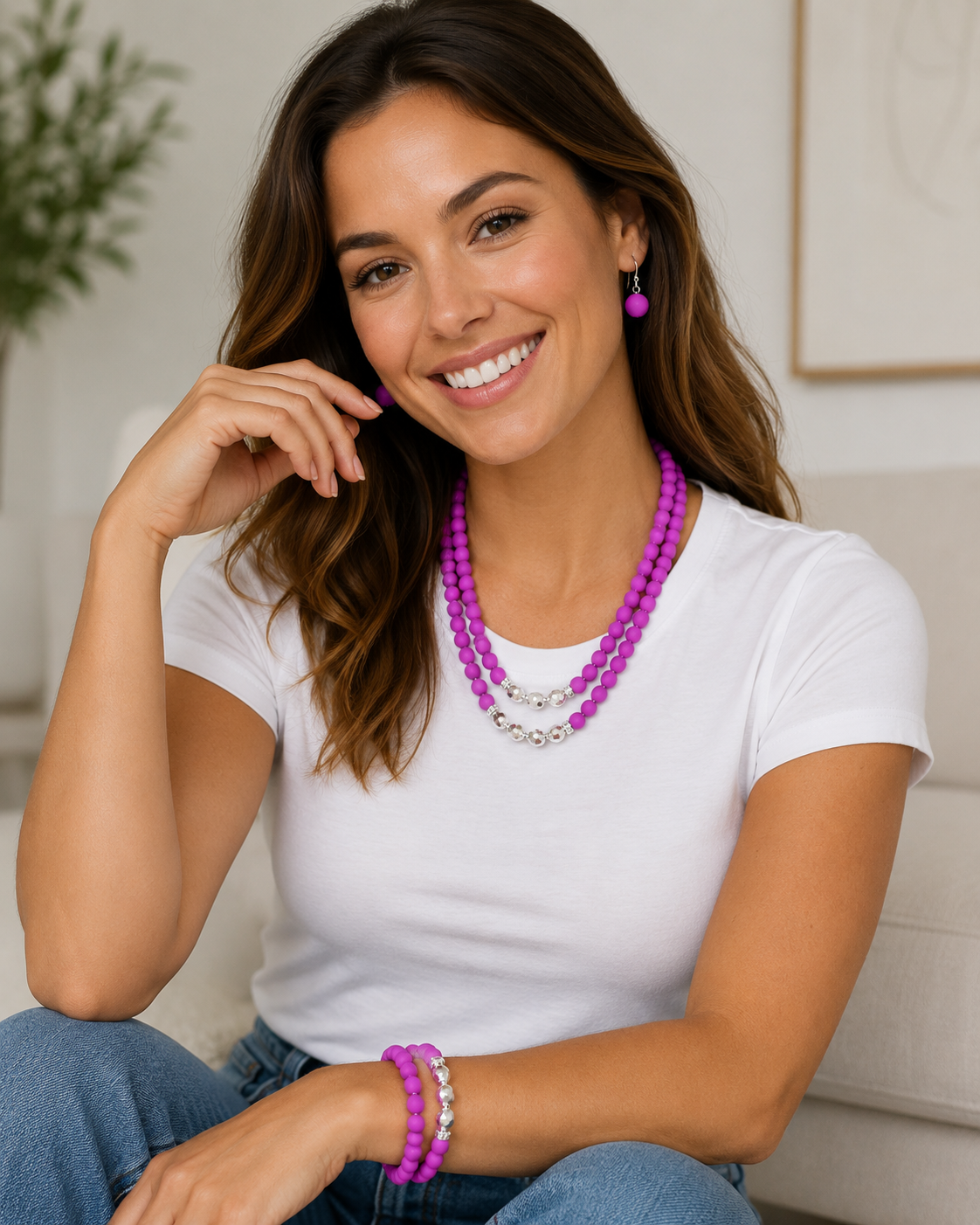 Summer Splash 2PC SET - Purple