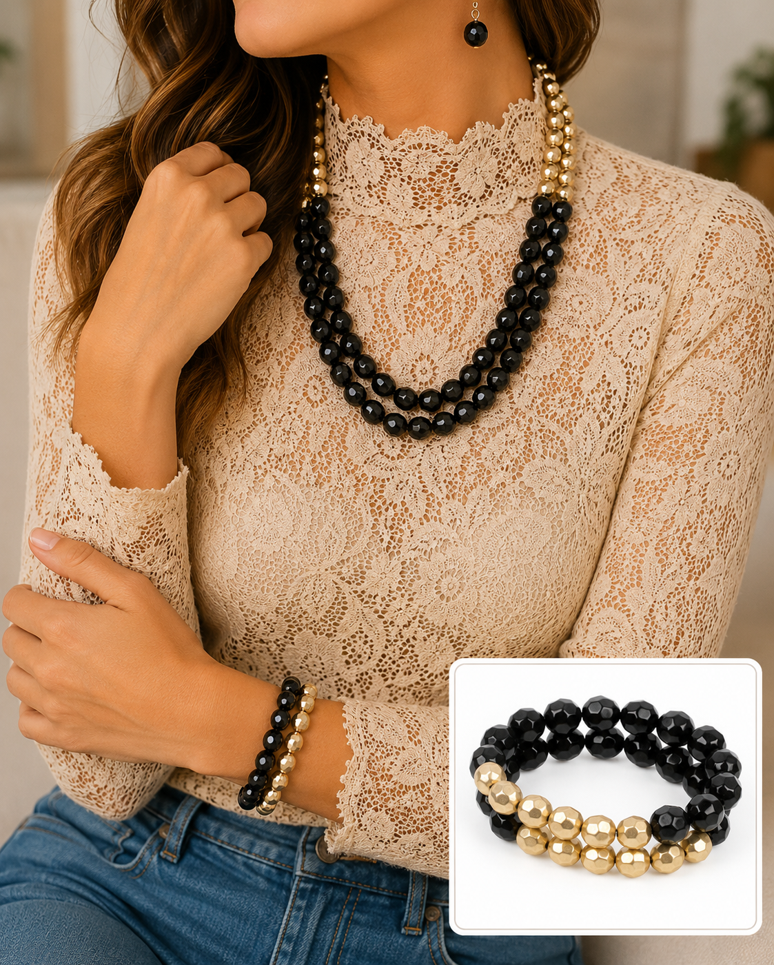 Greco Getaway 2pc set - Black