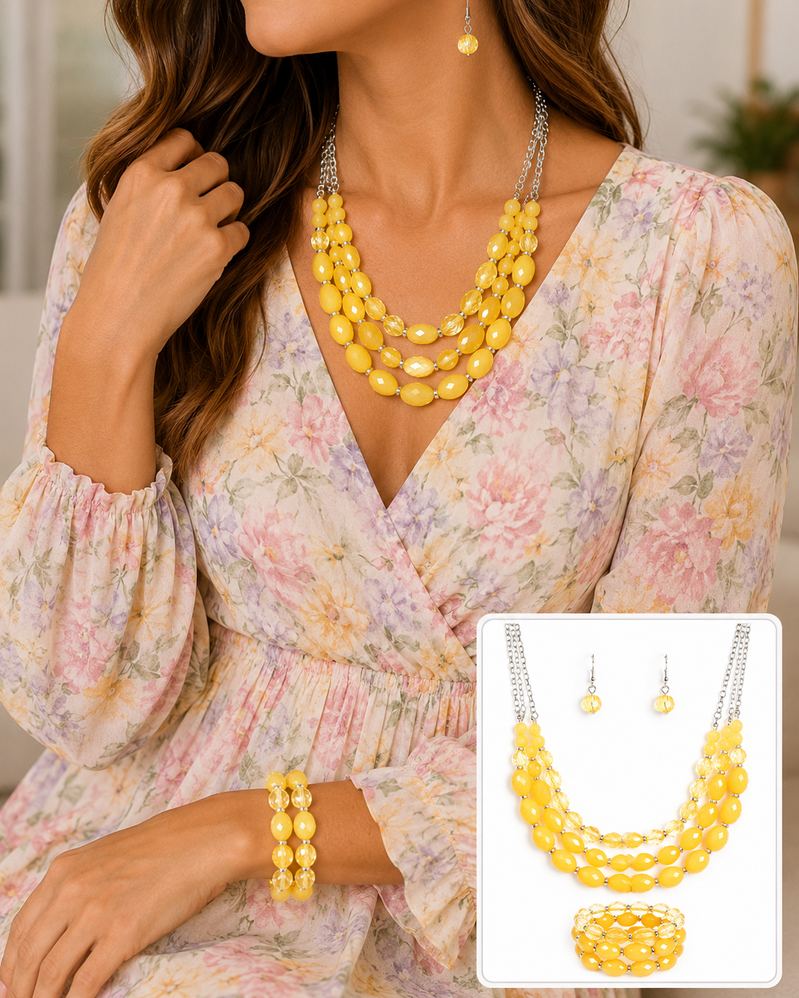 Tropical Hideaway 2pc set - Yellow
