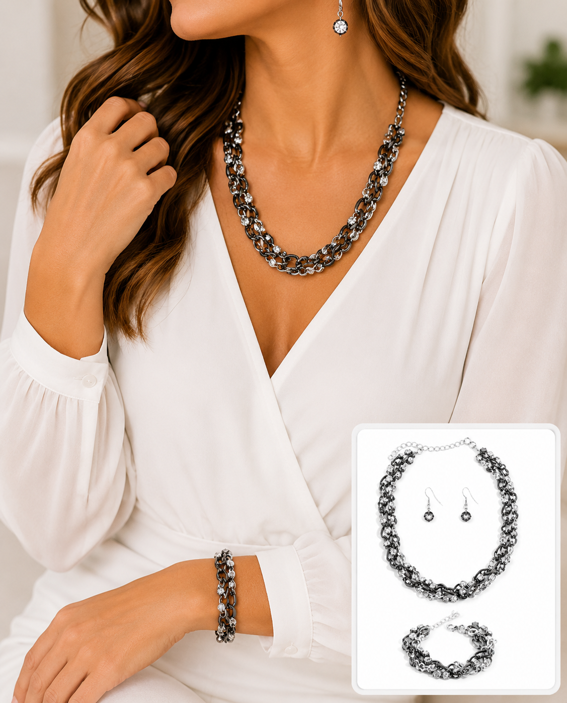 Two-Tone Taste 2PC SET - Silver