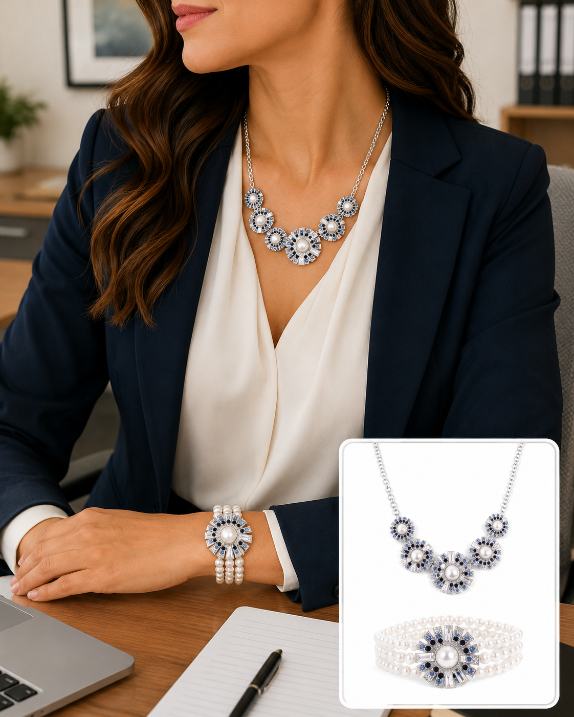 Gatsby Gallery 2PC SET- Blue