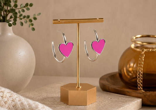 Kiss Up Earrings - Pink