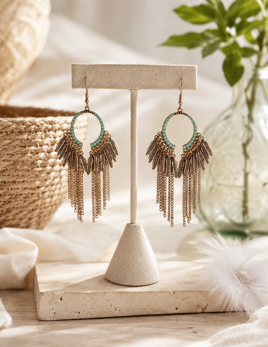 Free-Spirited Fringe - Green