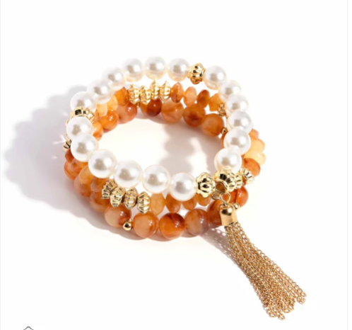 Marbled Moment - Orange 4pc Set