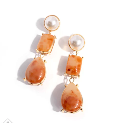 Marbled Moment - Orange 4pc Set