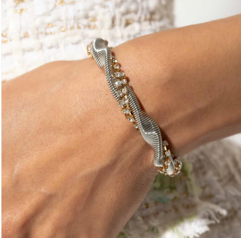 Candid Coils Necklace & Bracelet Set - Multi