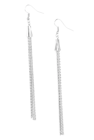 Shimmery Streamers - Silver