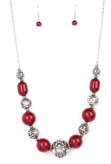 Girl Meets Garden 2PC SET  - Red