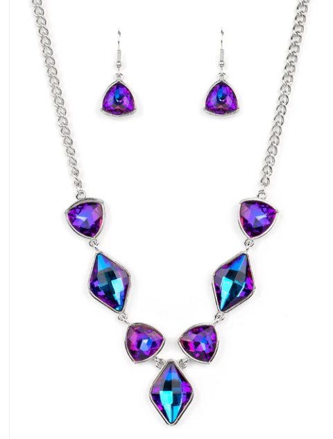 Glittering Geometrics - Purple