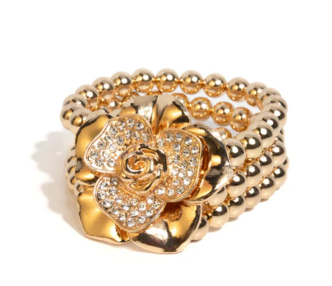 Blooming Background - Gold