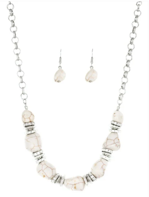 Stunningly Stone Age - White 2PC SET
