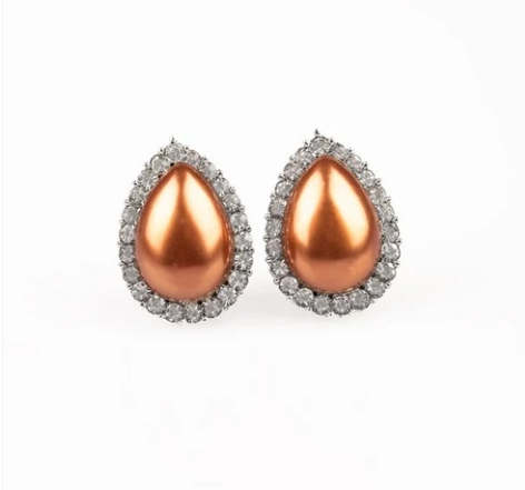 Old Hollywood Opulence - Brown ♥ Clip-On