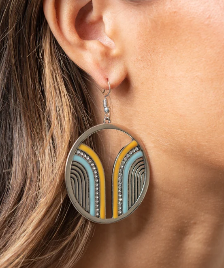 Delightfully Deco - Multi ♥ Earrings
