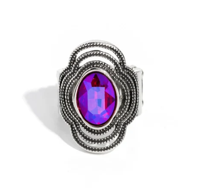 Entrancing Edge Pink Ring