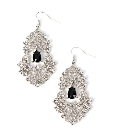 Sociable Sparkle - Black ♥ Earrings