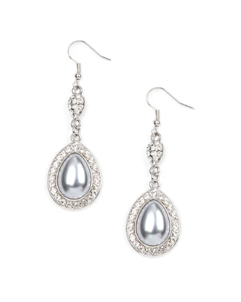 Elite Elegance - Silver ♥ Earrings