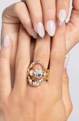 Shopaholic Statement - Gold ♥ Ring