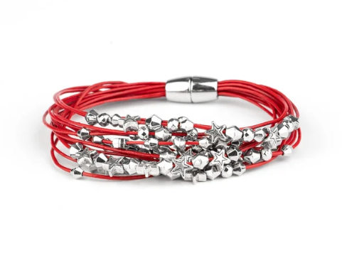 Star-Studded Affair - Red ♥ Bracelet