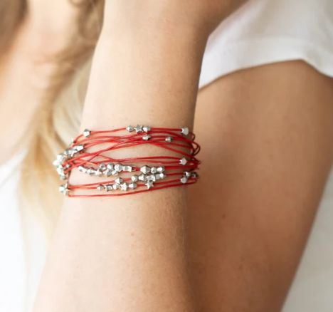 Star-Studded Affair - Red ♥ Bracelet