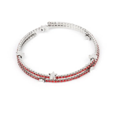 Let Freedom Bling Red COIL BRACELET