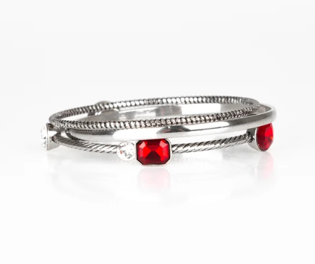 City Slicker Sleek - Red ♥ Bracelet