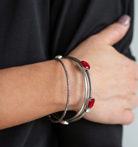 City Slicker Sleek - Red ♥ Bracelet