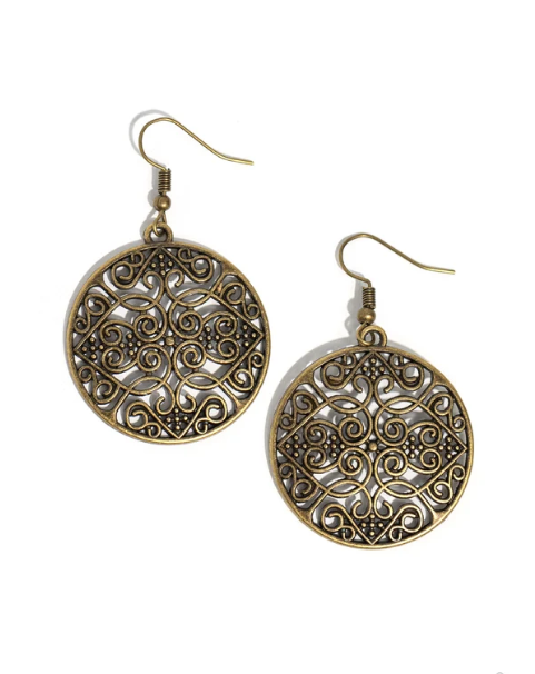 Dubai Décor - Brass ♥ Earrings