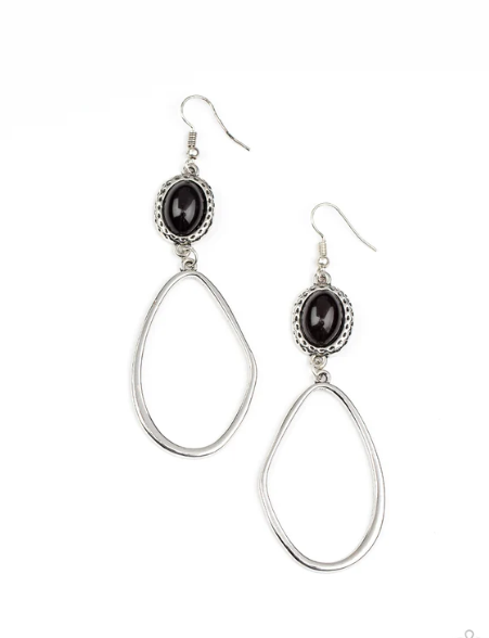 Adventurous Allure - Black ♥ Earrings