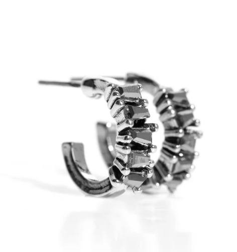 Rugged Rockstar - Silver ♥ Earrings