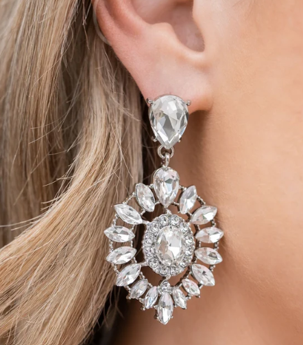 My Good LUXE Charm - White ♥ Post Earrings